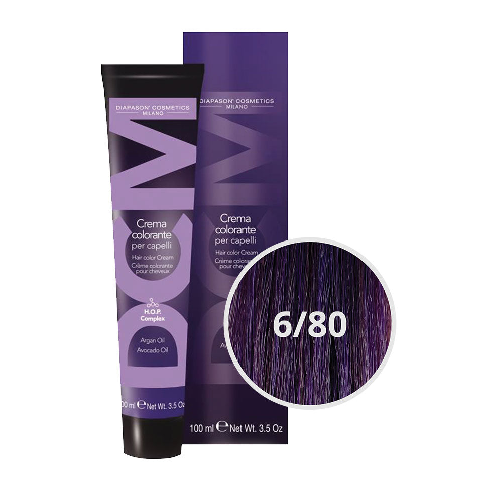 DCM - HAIR COLOR CREAM 6/80 - INTENS VIOLET DONKERBLOND 100 ML
